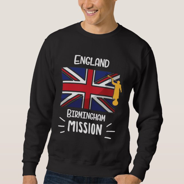 Sweatshirt England Birmingham Mormon LDS Mission Missionary (Devant)