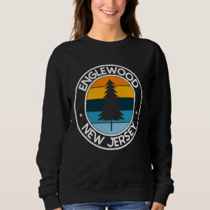 Sweatshirt Englewood New Jersey NJ USA City Pride Retro Sunse