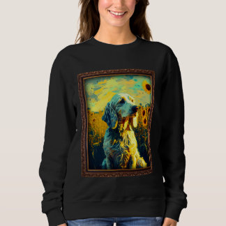 Sweatshirt English Setter Painting Sunflower Flower Mom Women