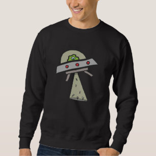 Sweatshirt Enlèvement d'Alien soucoupe volante UFO
