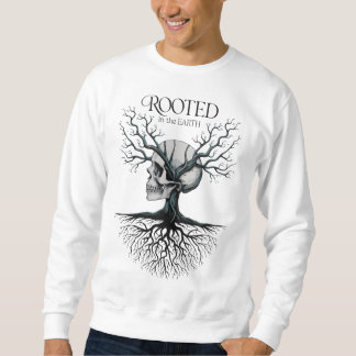 Sweatshirt Enraciné dans l'arbre du crâne terrestre