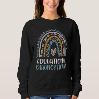Sweatshirt Enseignant Diagnostiqueur Éducatif Léopard Appréci
