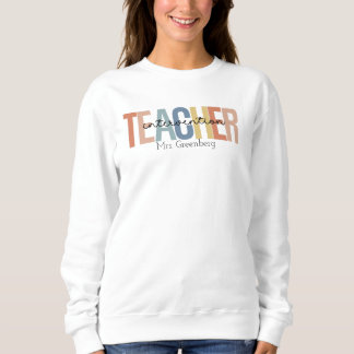 Sweatshirt enseignant d'intervention personnalisé