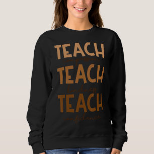 Sweatshirt Enseignant Inspirant vintage Be Kind Enseignant Ap