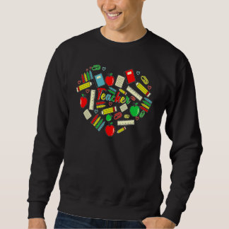 Sweatshirt Enseignant Inspirationnel Apprendre L'Amour Inspir