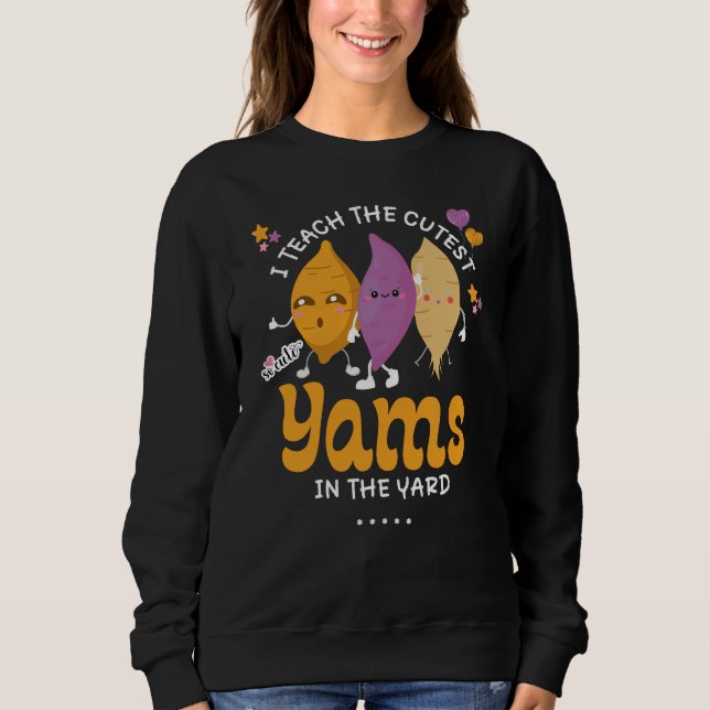 Sweatshirt Enseignant J'Enseigne Les JAMBES LES PLUS SAVANTES (Devant)