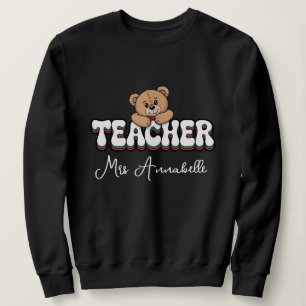 Sweatshirt Enseignant personnalisé conception de style Rétro