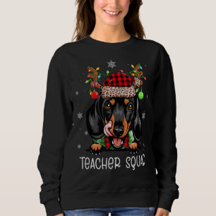 Sweatshirt Enseignant Squad Reindeer Dachshund Funny Enseigna