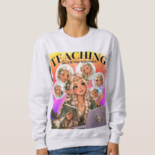 Sweatshirt Enseigner à un Elfe l'Internet Fantaisie Drôle