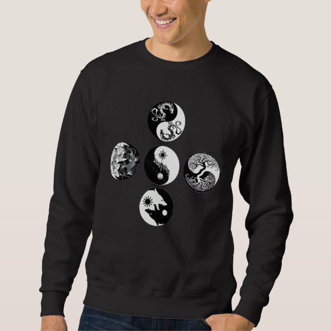 Sweatshirt Ensemble de cadeaux pour les esprits animaux de Yi (Devant)