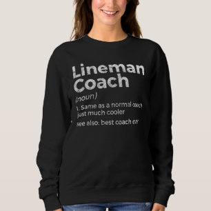 Sweatshirt Entraîneur de joueurs de ligne de football Définit