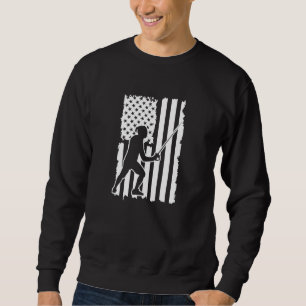 Sweatshirt Entraîneur d'escrime patriotique américain du drap