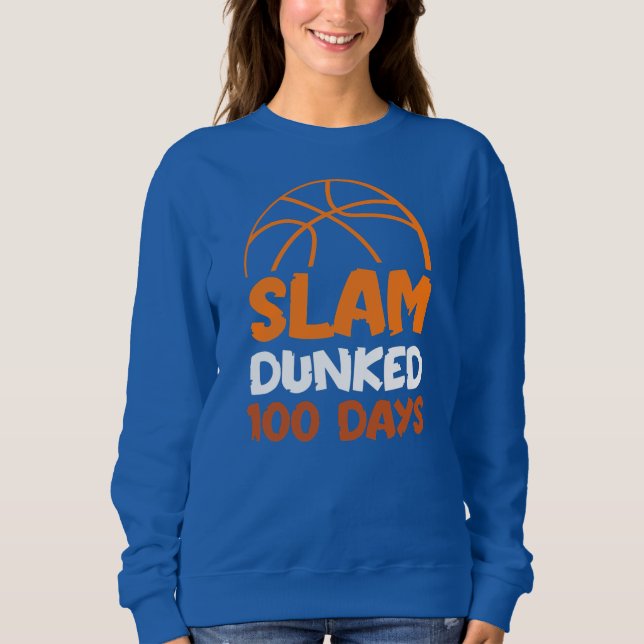 Sweatshirt Entraîneur du joueur de basket-ball de 100 jours (Devant)