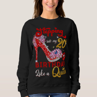 Sweatshirt Entrée dans mon 20e anniversaire Lika A Queen 20 a