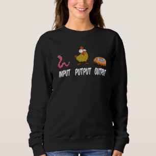 Sweatshirt Entrée Production I Ver Agricole Agriculture Poule