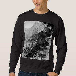 Sweatshirt Épave ferroviaire à Montparnasse, catastrophe ferr