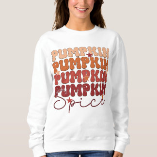 Sweatshirt Épice de citrouille Rétro Automne