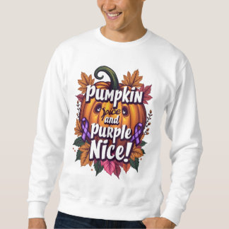 Sweatshirt Épices citrouilles et pourpre Nice : Funny Fall Aw