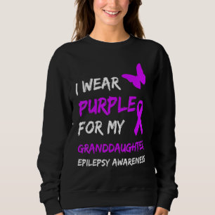 Sweatshirt Epilepsie Je Porte Du Violet Pour Mon Ruban Grandg