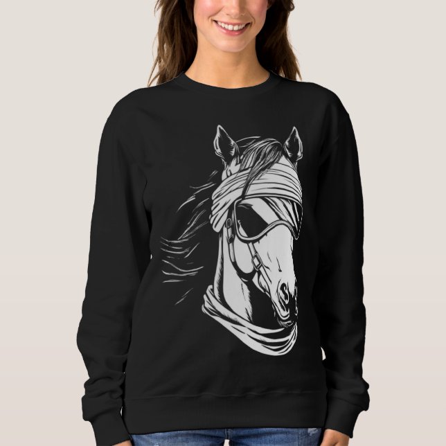 Sweatshirt Equestrian  Horseback Horse Riding (Devant)