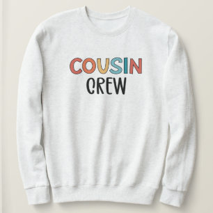 Sweatshirt Équipage de couture Correspondant Retro Famille Co