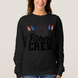 Sweatshirt Équipage de feux d'artifice Usa