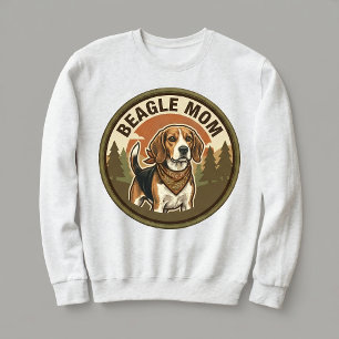 Sweatshirt Équipage de maman Beagle Crewneck Cadeau de maman