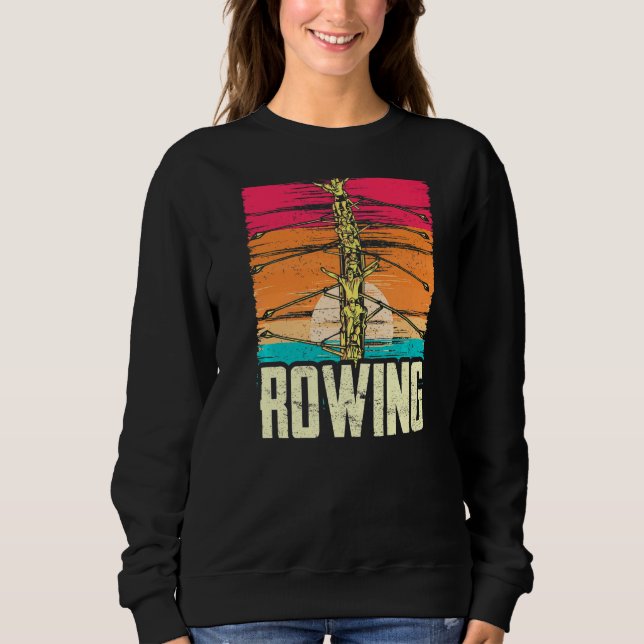 Sweatshirt Équipage de sport de ligne de rame (Devant)