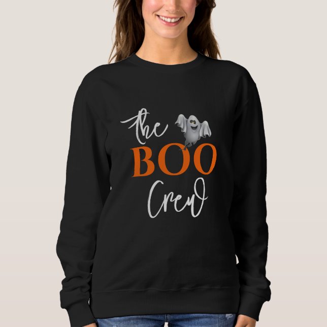 Sweatshirt Équipage Halloween BOO (Devant)