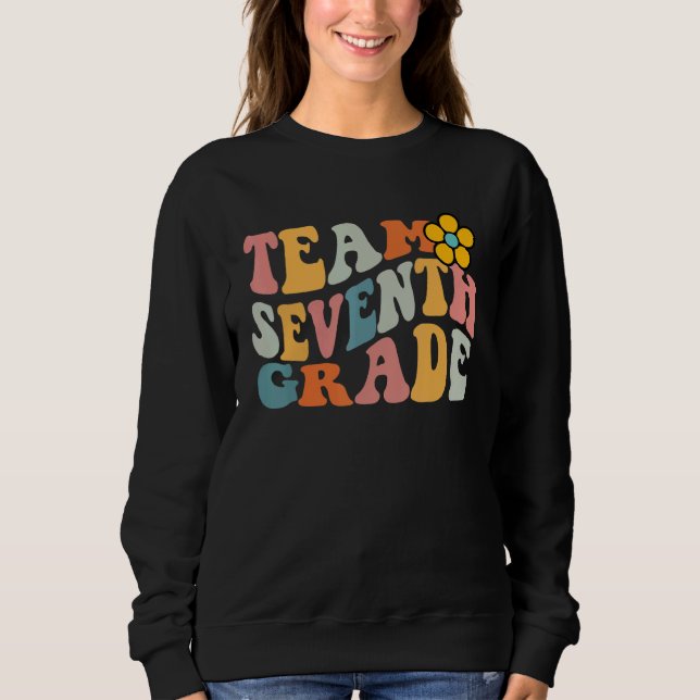 Sweatshirt Équipe 7e année Super Vague 7e année Retour à s (Devant)