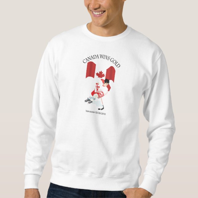 Sweatshirt Équipe canadienne de médaille d'or d'hockey (Devant)