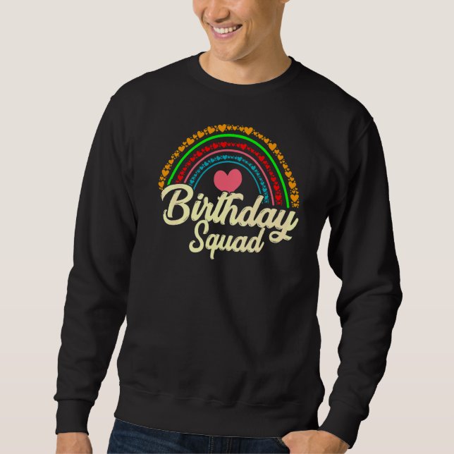 Sweatshirt Équipe d'anniversaire (Devant)