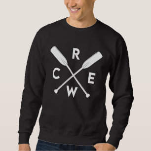 Sweatshirt Équipe d'aviron Rames croisées Rameurs Équipe Entr