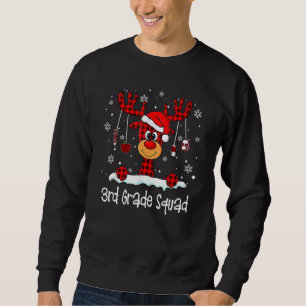 Sweatshirt Équipe de 3e année Chapeau de Père Noël Renne à Ca