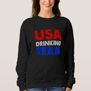 Sweatshirt Équipe de boisson USA femmes quatrième juillet pat