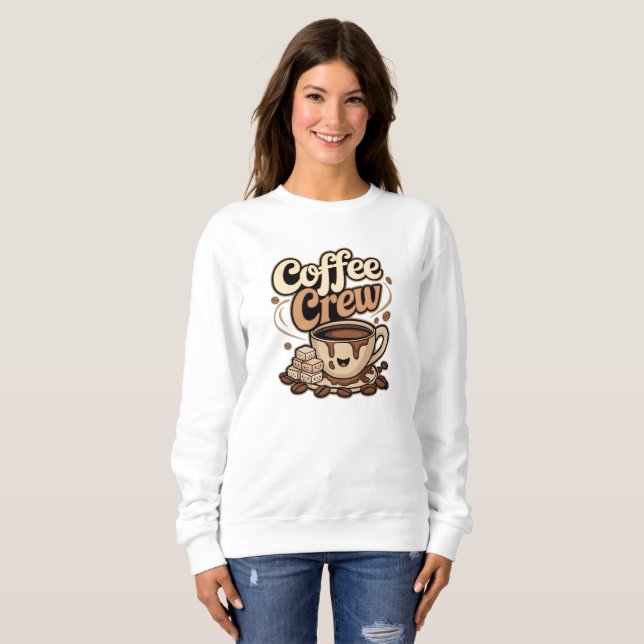 Sweatshirt Équipe de café (Devant entier)