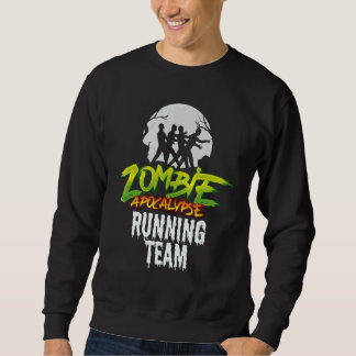 Sweatshirt Équipe de course Zombie Apocalypse - Drôle Hallowe