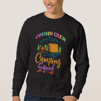 Sweatshirt Équipe de cousins camping Famille de vacances camp