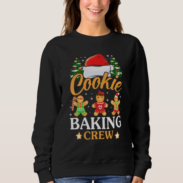 Sweatshirt Équipe De Cuisinière De Cookie Pour Les Noël De Ba (Devant)