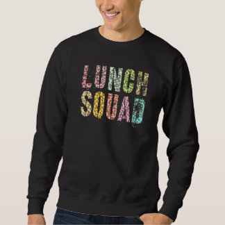 Sweatshirt Équipe de déjeuner vintage retour à l'école servic