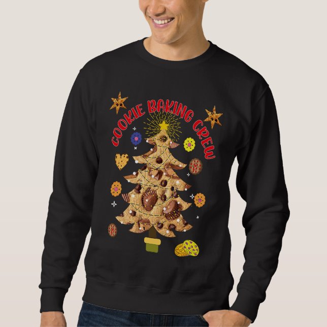 Sweatshirt Équipe de fabrication de biscuits de Noël Un énorm (Devant)