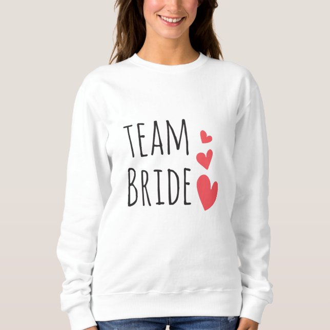 Sweatshirt Équipe de la mariée (Devant)