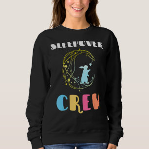 Sweatshirt Équipe De Lune Et De Lapin De Daube De L'Équipage