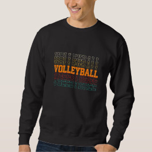 Sweatshirt Équipe de Volleyball Rétro Athlétique Sport Net Pi