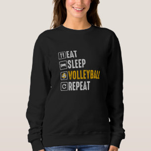 Sweatshirt Équipe de Volleyball Rétro Athlétique Sport Net Pi