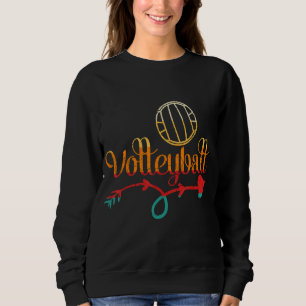 Sweatshirt Équipe de Volleyball Rétro Athlétique Sport Net Sp