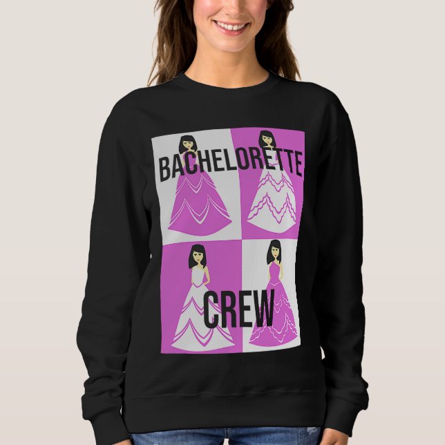 Sweatshirt Équipe d'enterrement de vie de jeune fille de la m (Devant)