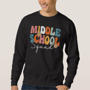 Sweatshirt Équipe D'Équipage Du Milieu Rétro Super Premier Jo