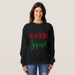 Sweatshirt Équipe des infirmières de Noël