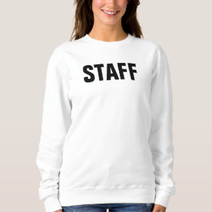 Sweatshirt Équipe Design Avant Et Arrière Femmes Blanches